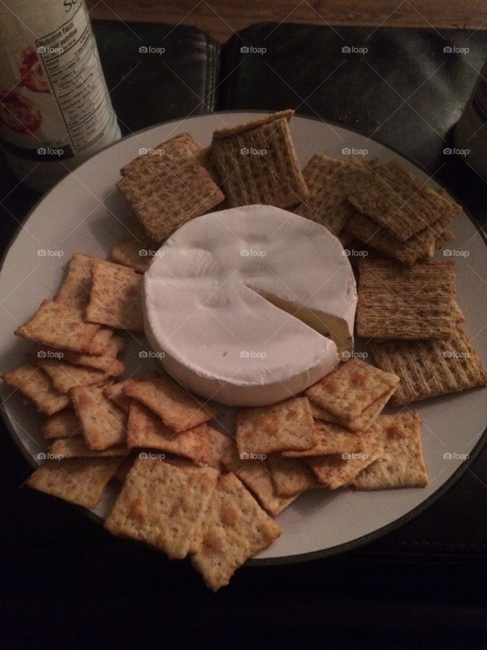 Cheese & crackers. A wonderful snack