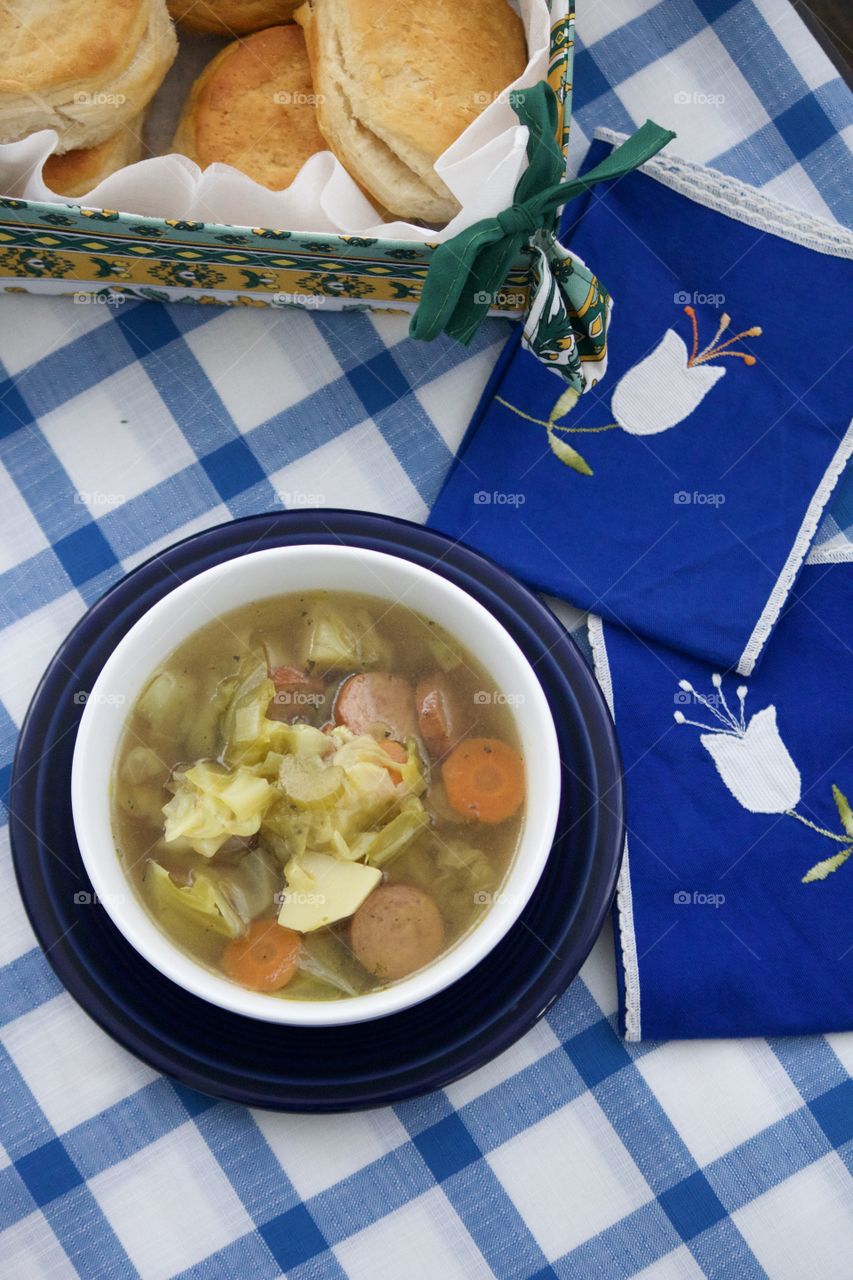 Polish potato and sausage soup