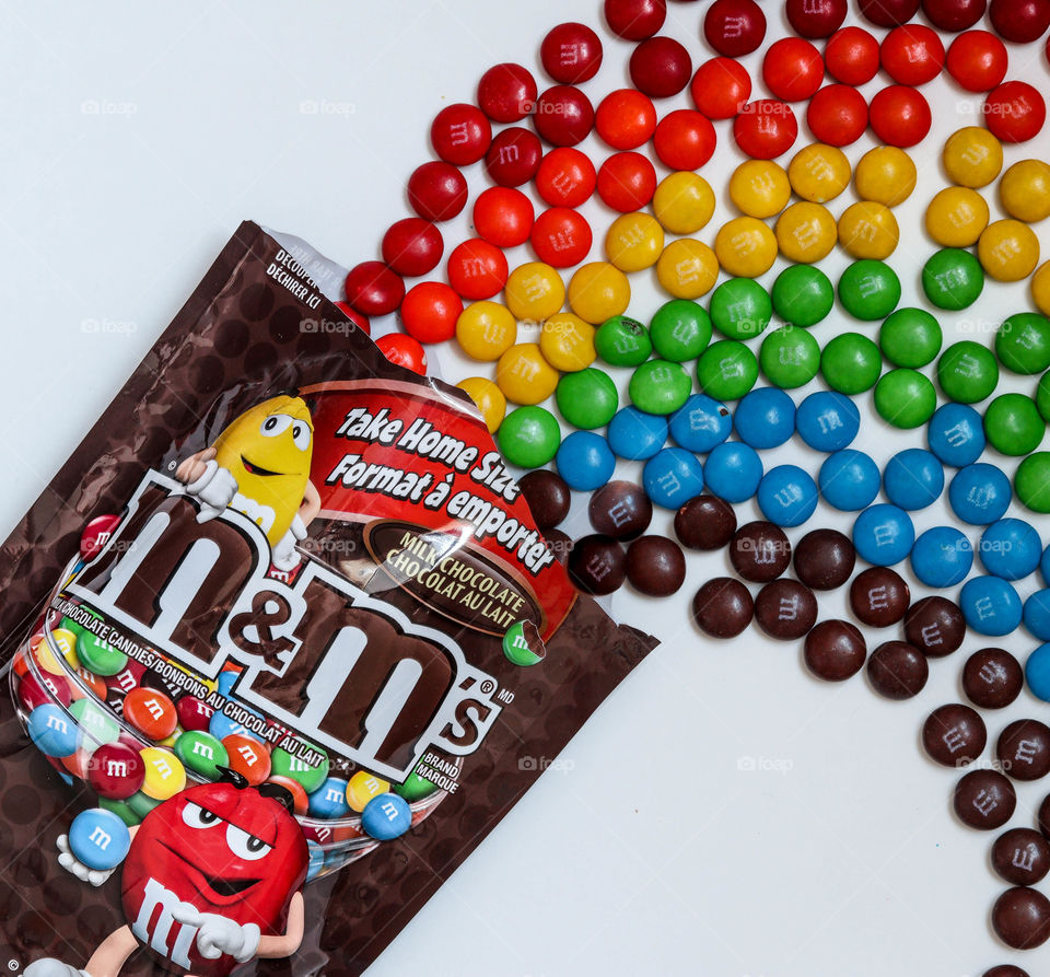 M&Ms rainbow