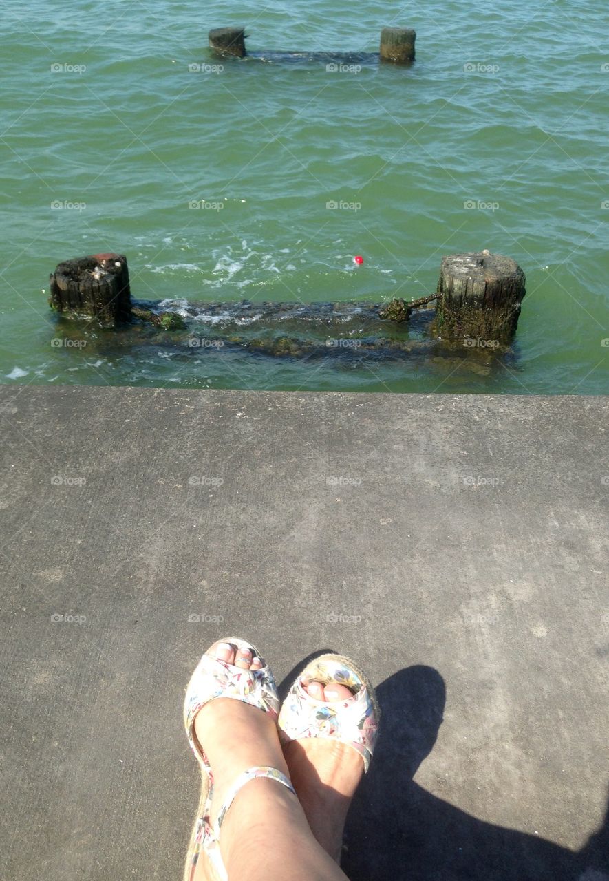 Dock time on the water