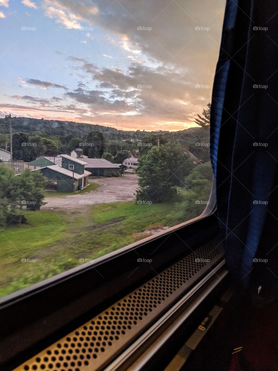 the  scenery on the train