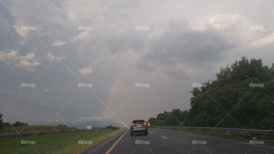 Road, Storm, No Person, Landscape, Rain