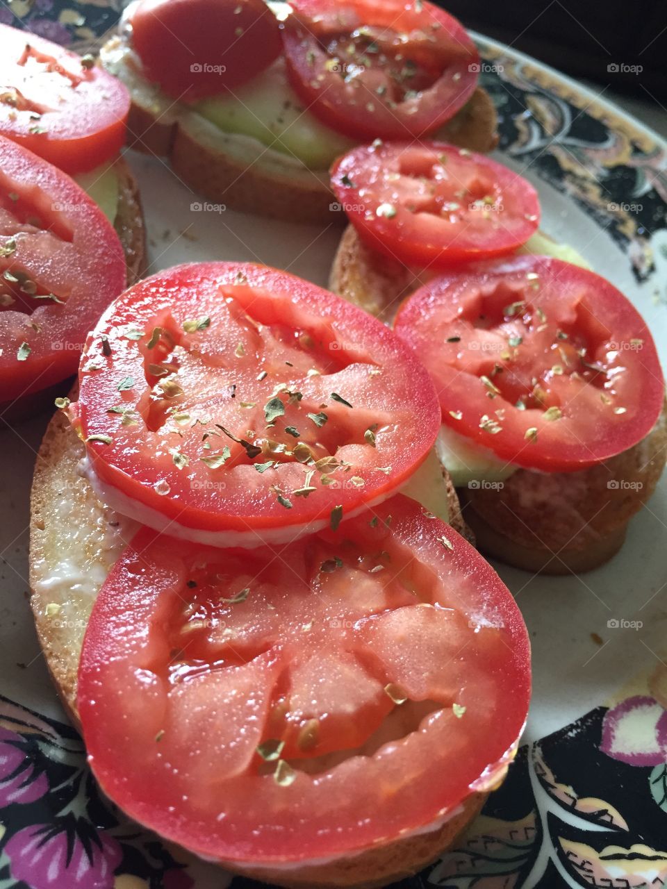 Yum. Tomatoes grown in our back yard!