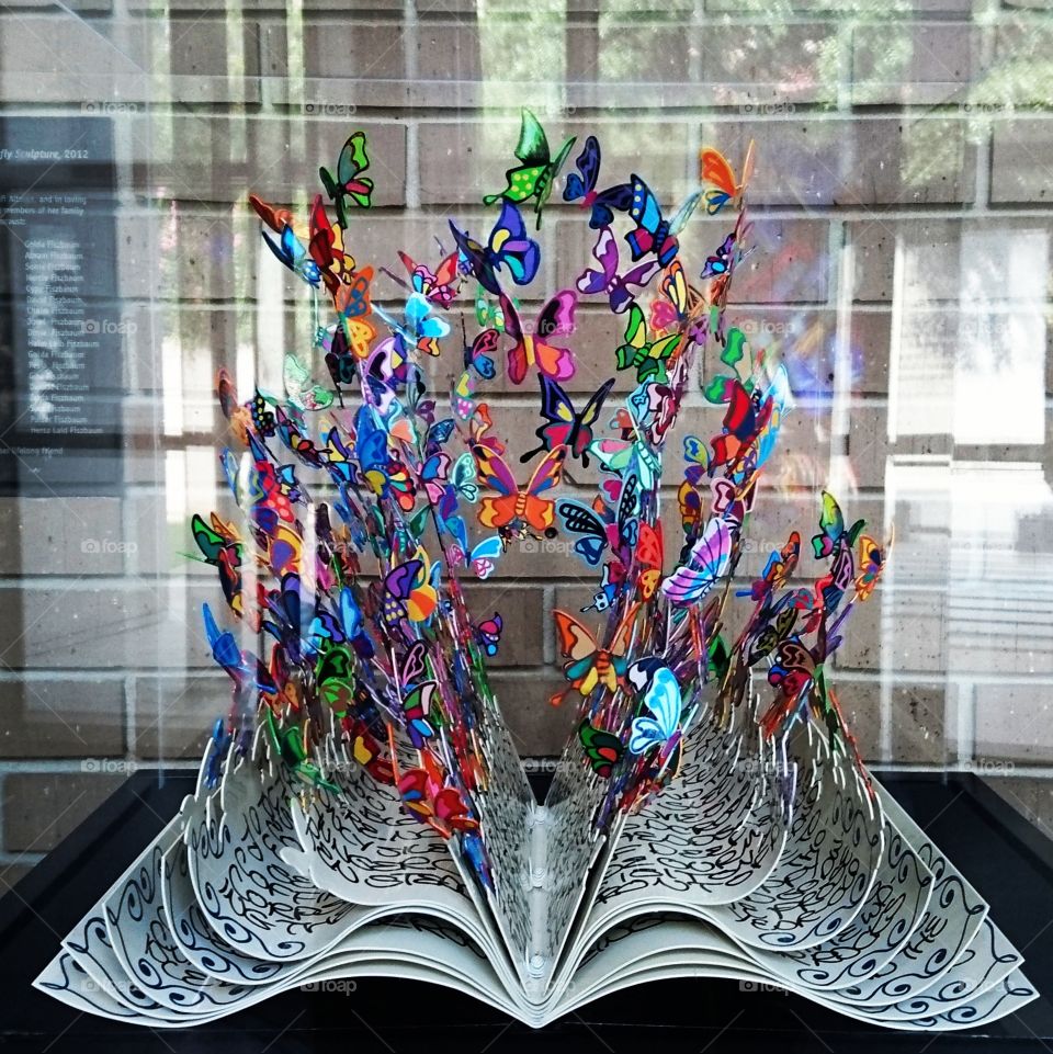 book of life butterfly sculpture by David Kracov