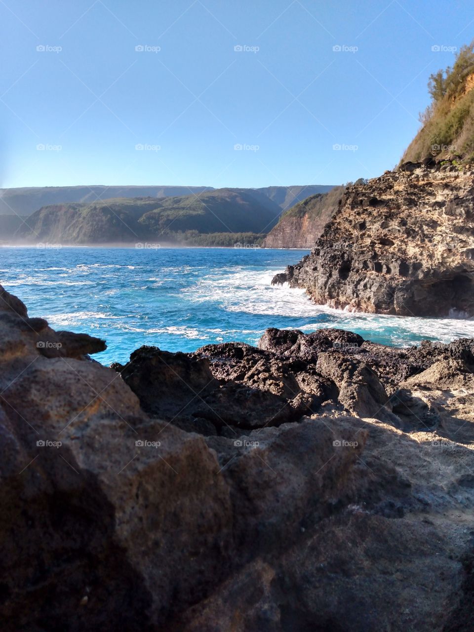 Big Island of Hawaii. Looking towards the valleys.