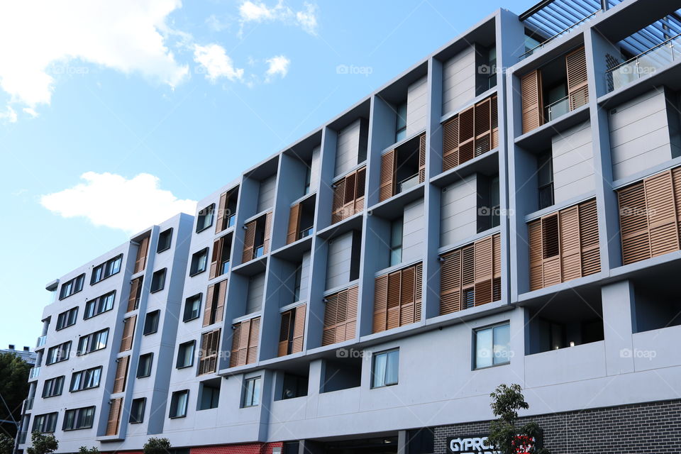 Rectangle views of the building super unique style of  architecture 