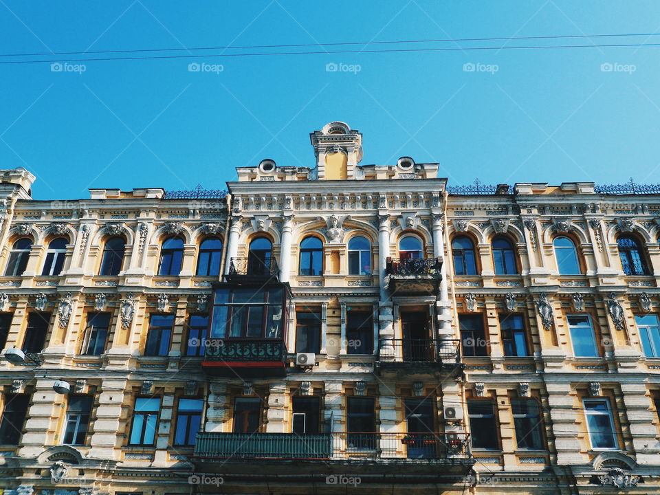 old building in the center of Kiev, Ukraine