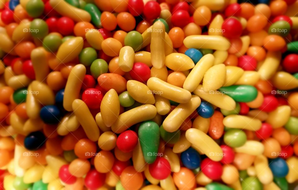 colored candy sugar