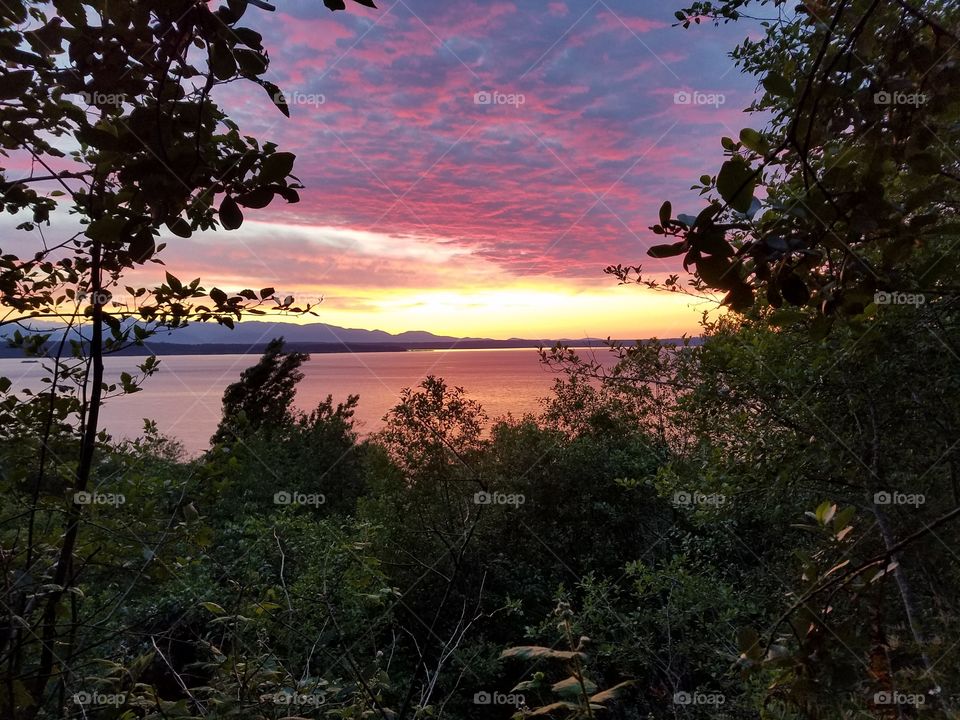 magnificent sunset / twilight over Puget Sound! 5/20/2016