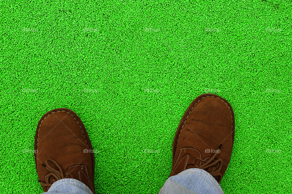 From where I stand ... green