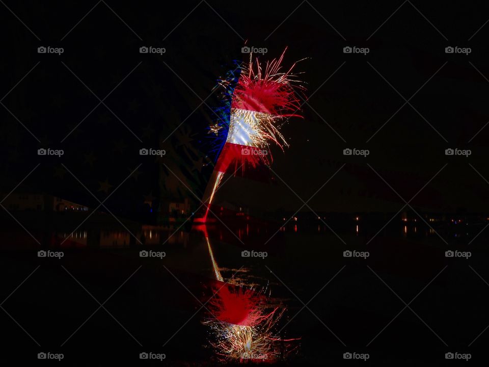 American flag fireworks edit. 