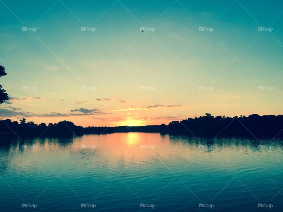 The beautiful sunset of Brazil