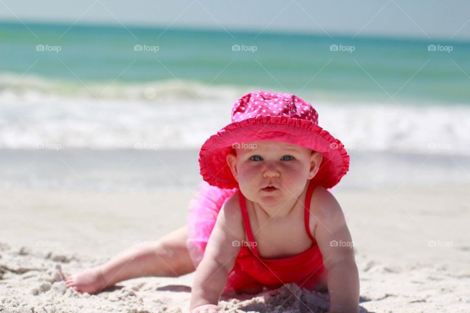 Baby on the beach 