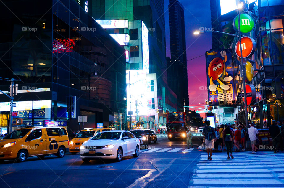 Street scene in New York City