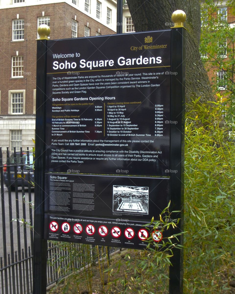 THE SOHO SQUARE GARDEN LONDON, ENGLAND