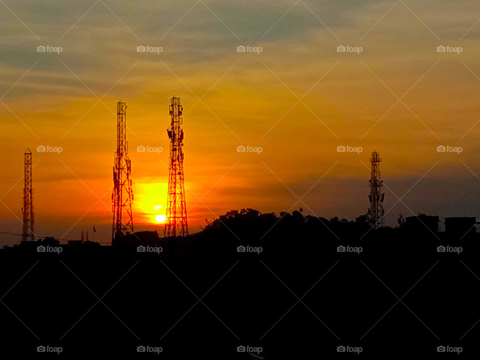 sunset are the most beautiful view π..
it indicates that all worries and problem are going tho set now and will rise again with new hope and energy .