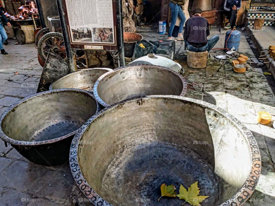 Place artisanal Saffarine in morroco