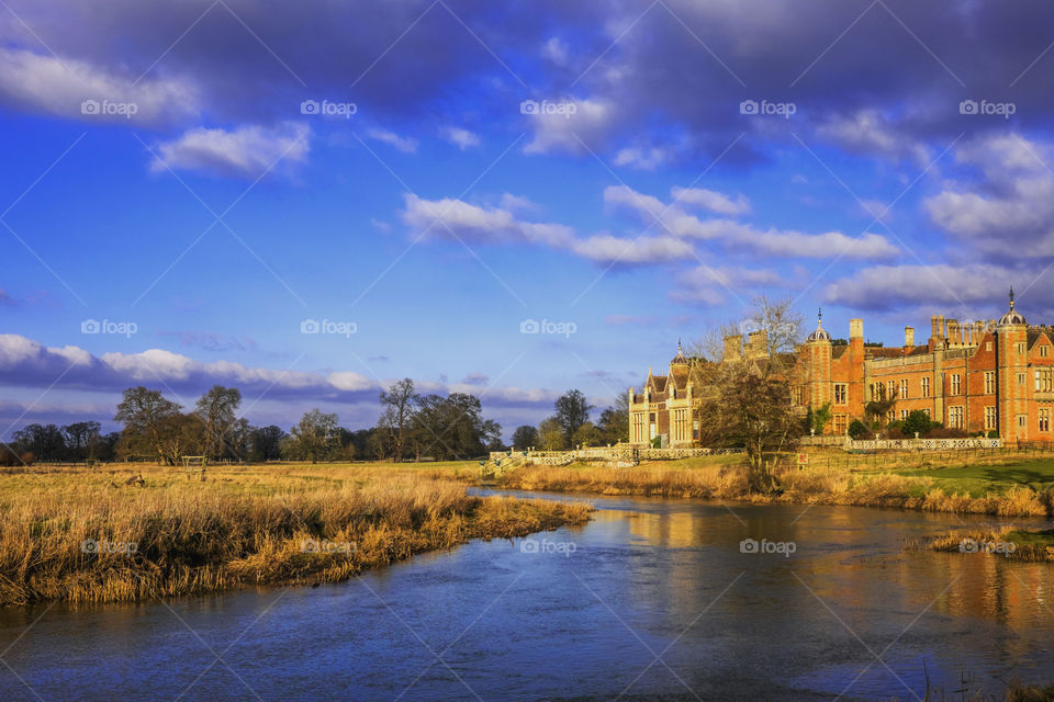 Stately home. River