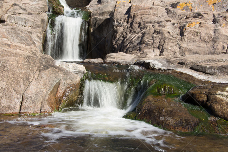 Natural cascades with silky effect