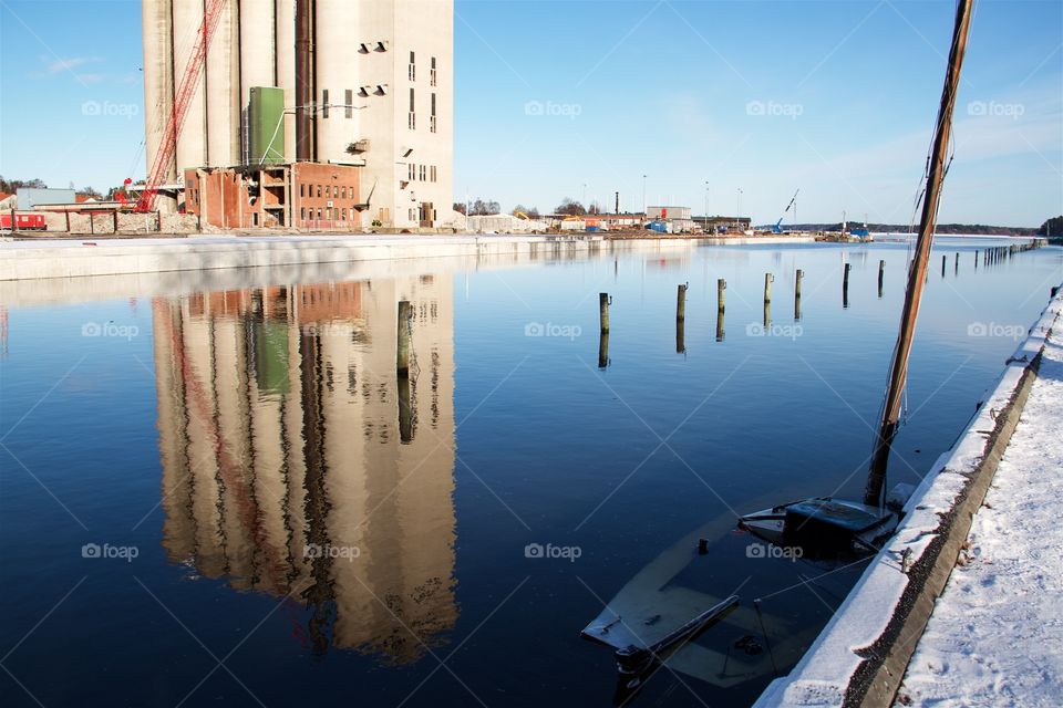 silo in Norrtälje, Sweden