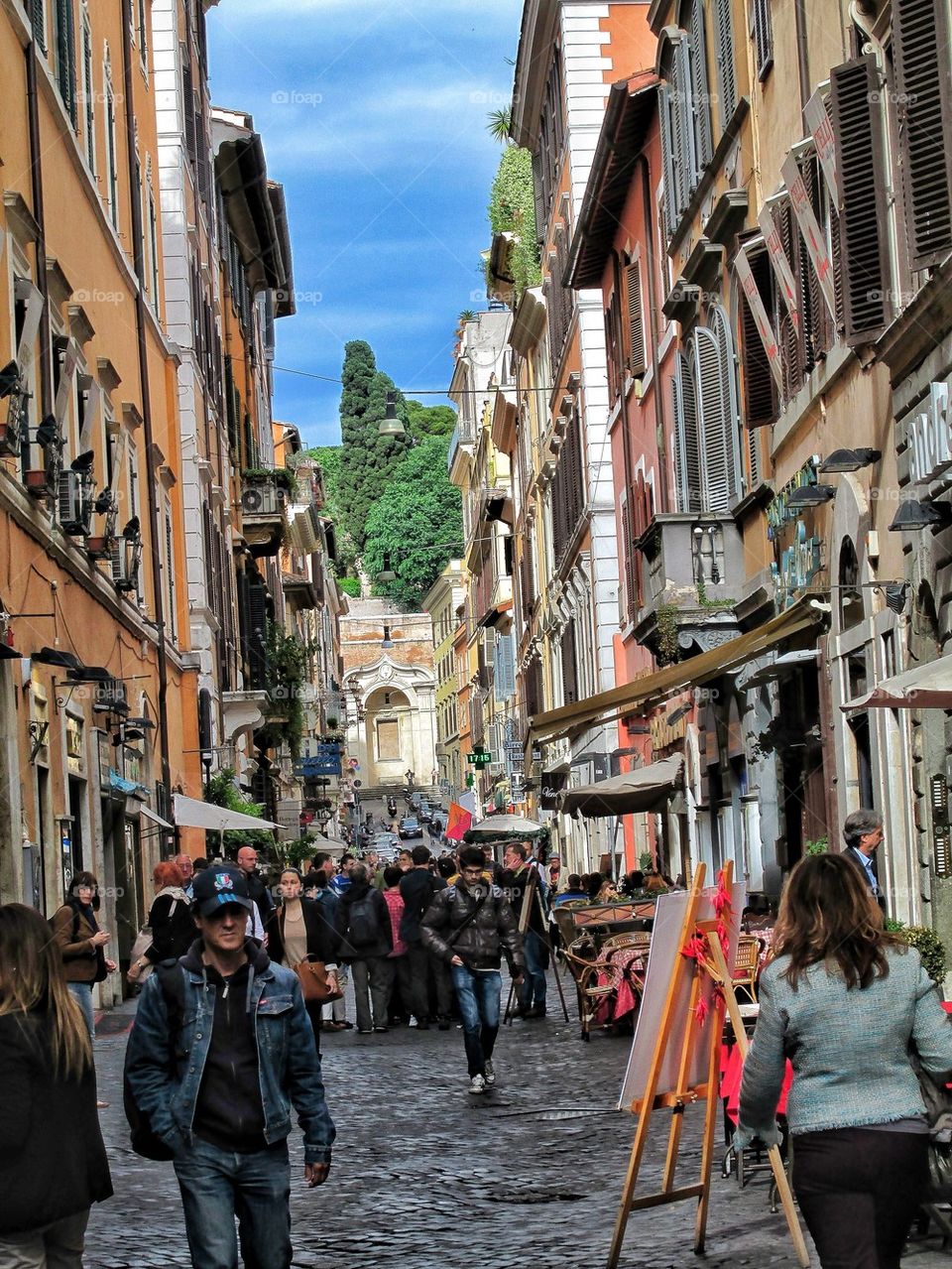 The winding streets of Rome