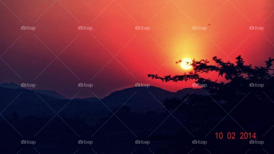 A beautiful sunset captured by me...😍