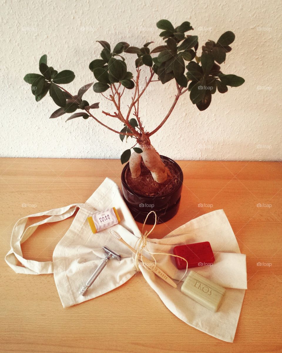 plastic free bathroom