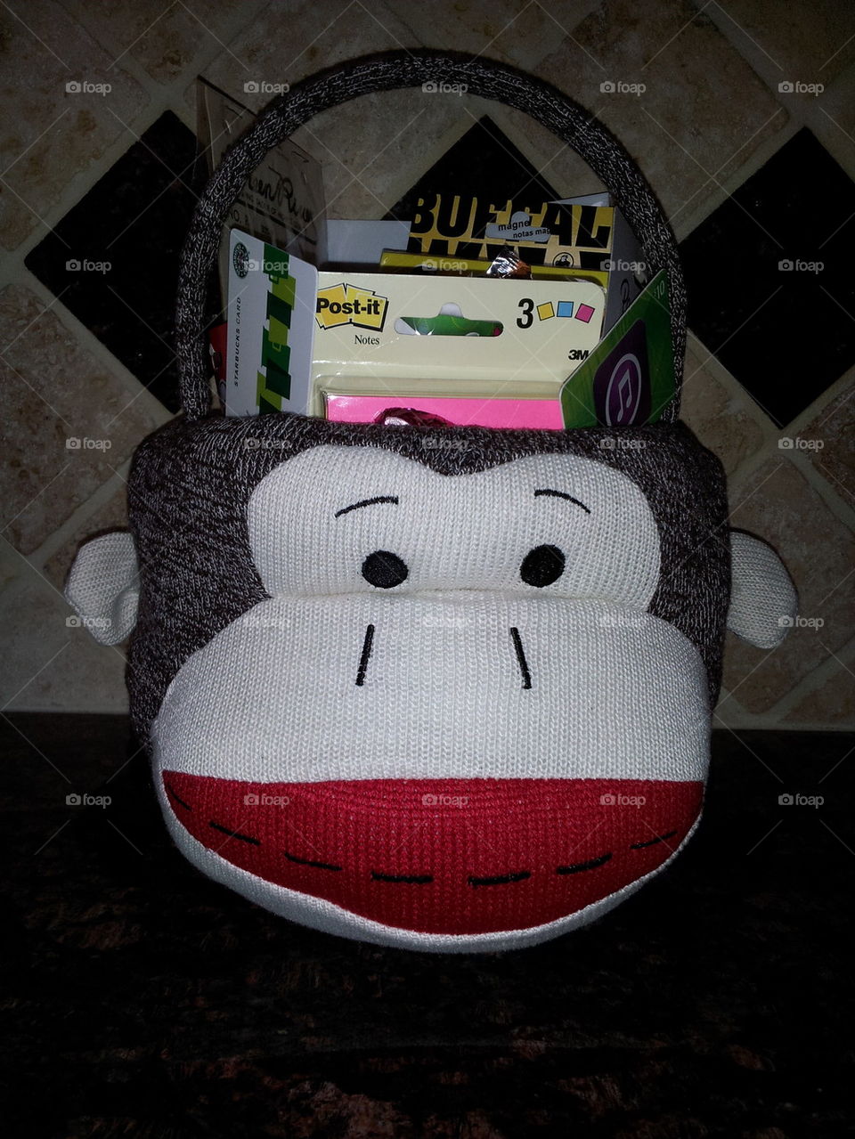 Sock Monkey Easter Basket