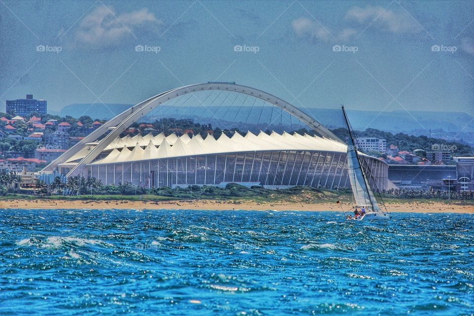 sail,  stadium , Durban