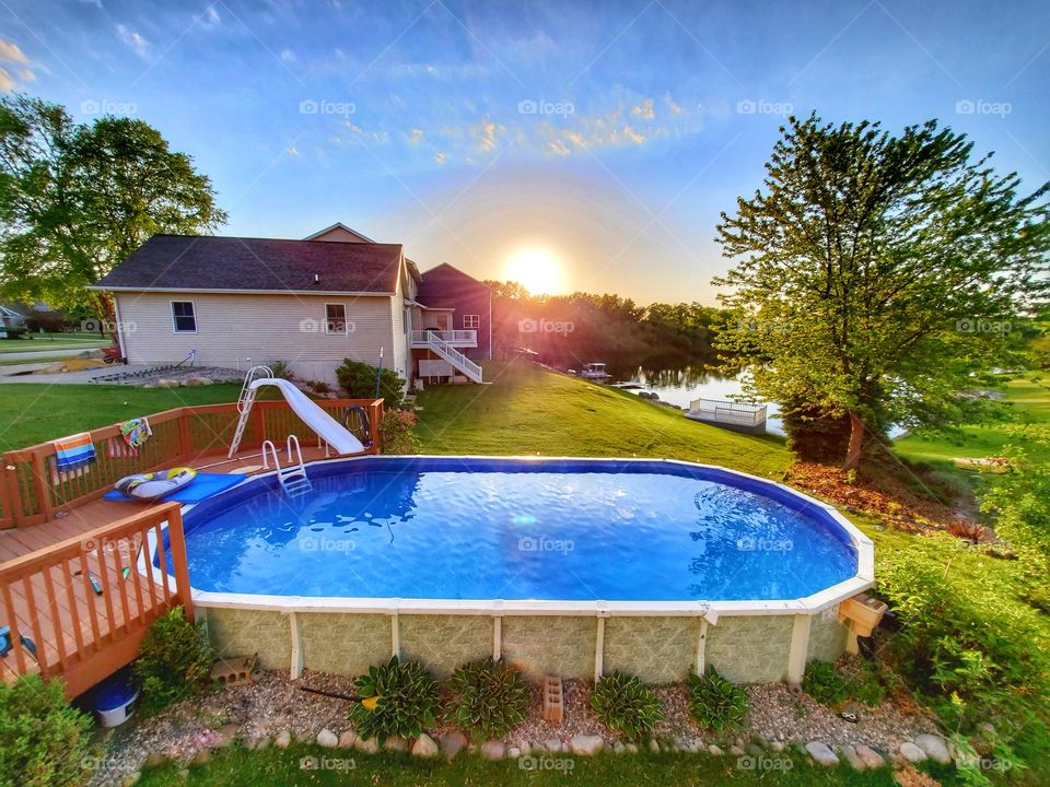 backyard pool