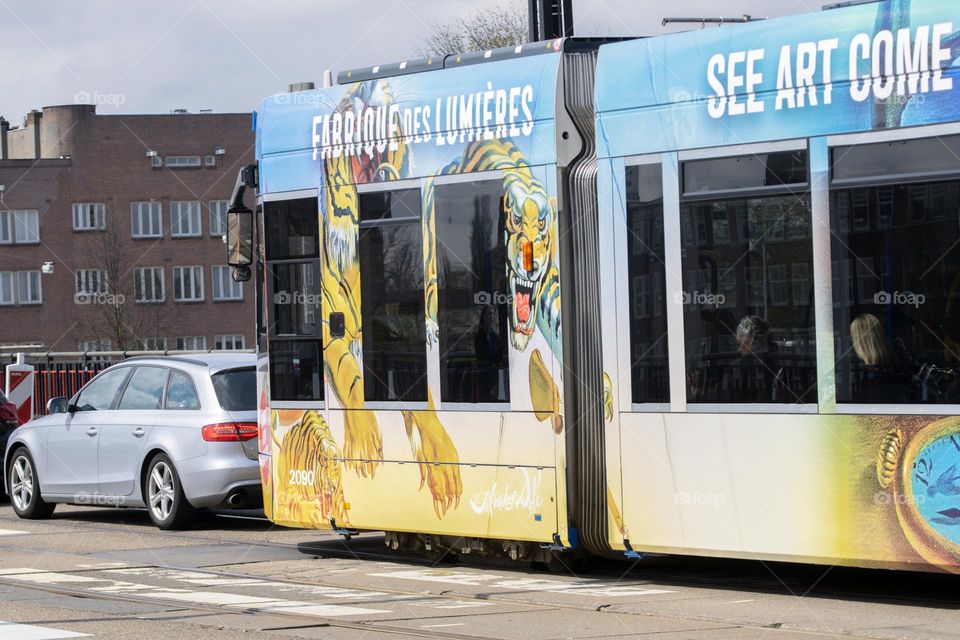 Theme Dahli Tram 12 At Amsterdam The Netherlands 20-4-2023