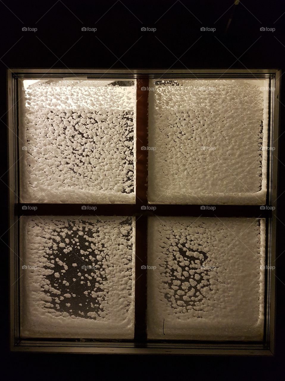 Snow-capped window