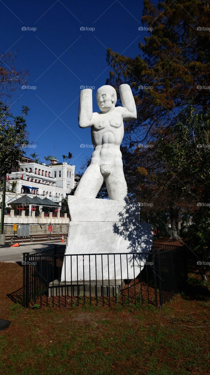 Old Man River Statue in New Orleans