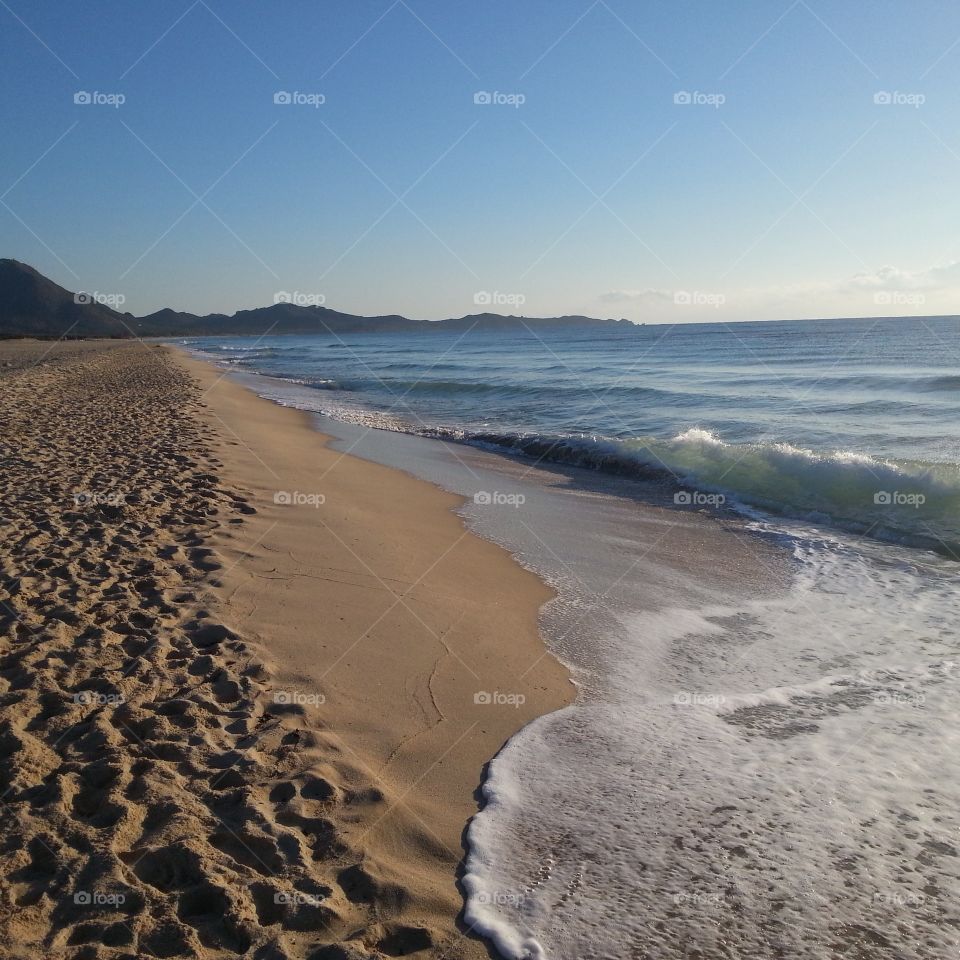 Sardinia beach view 