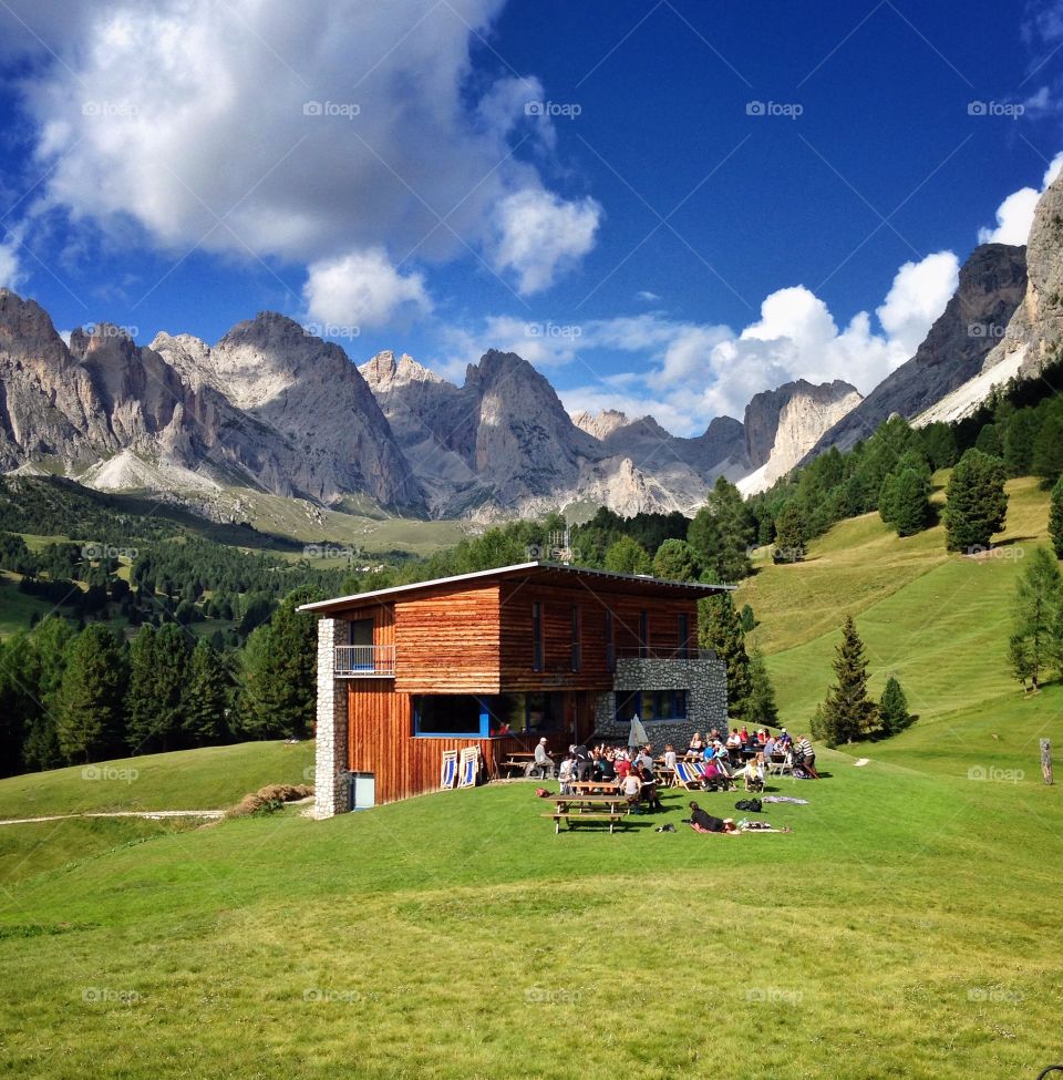 Mountain Hut, Juac, Val Gardena, Italian Dolomites