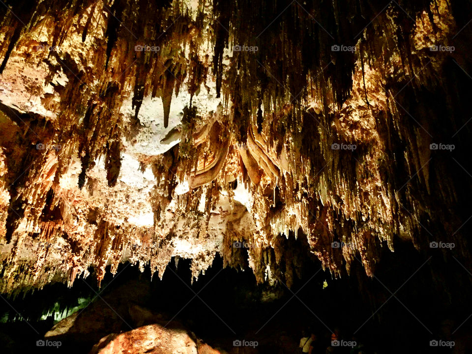 Stalactites Carlsbad Caverns New Mexico 