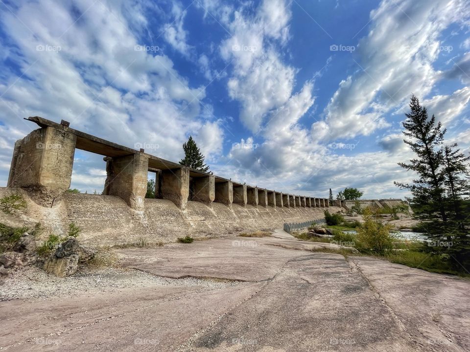 Old hydro dam ruins