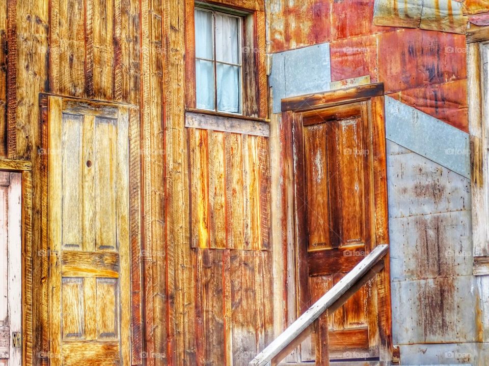 Door. ghost town in Colorado.  Saint Elmo