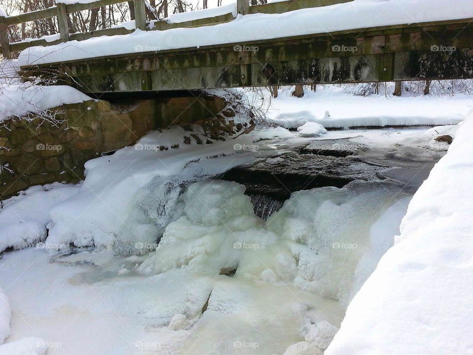 Ice under the bridge.