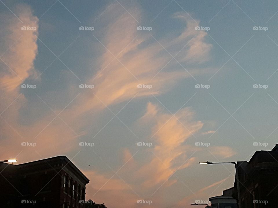 Clouds of various shapes and styles