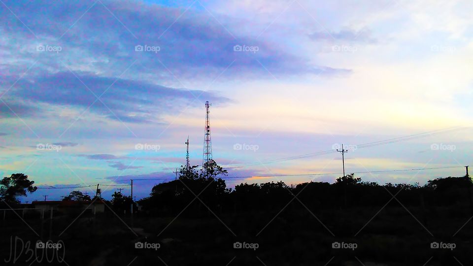 paisaje antenas