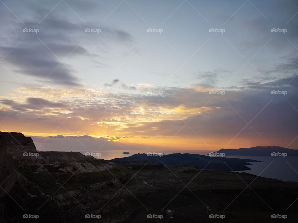 Sunset in Santorini