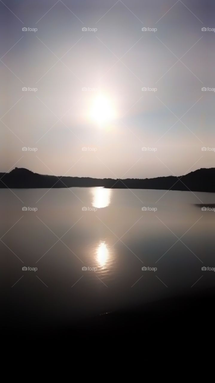 When the sun goes down by the river