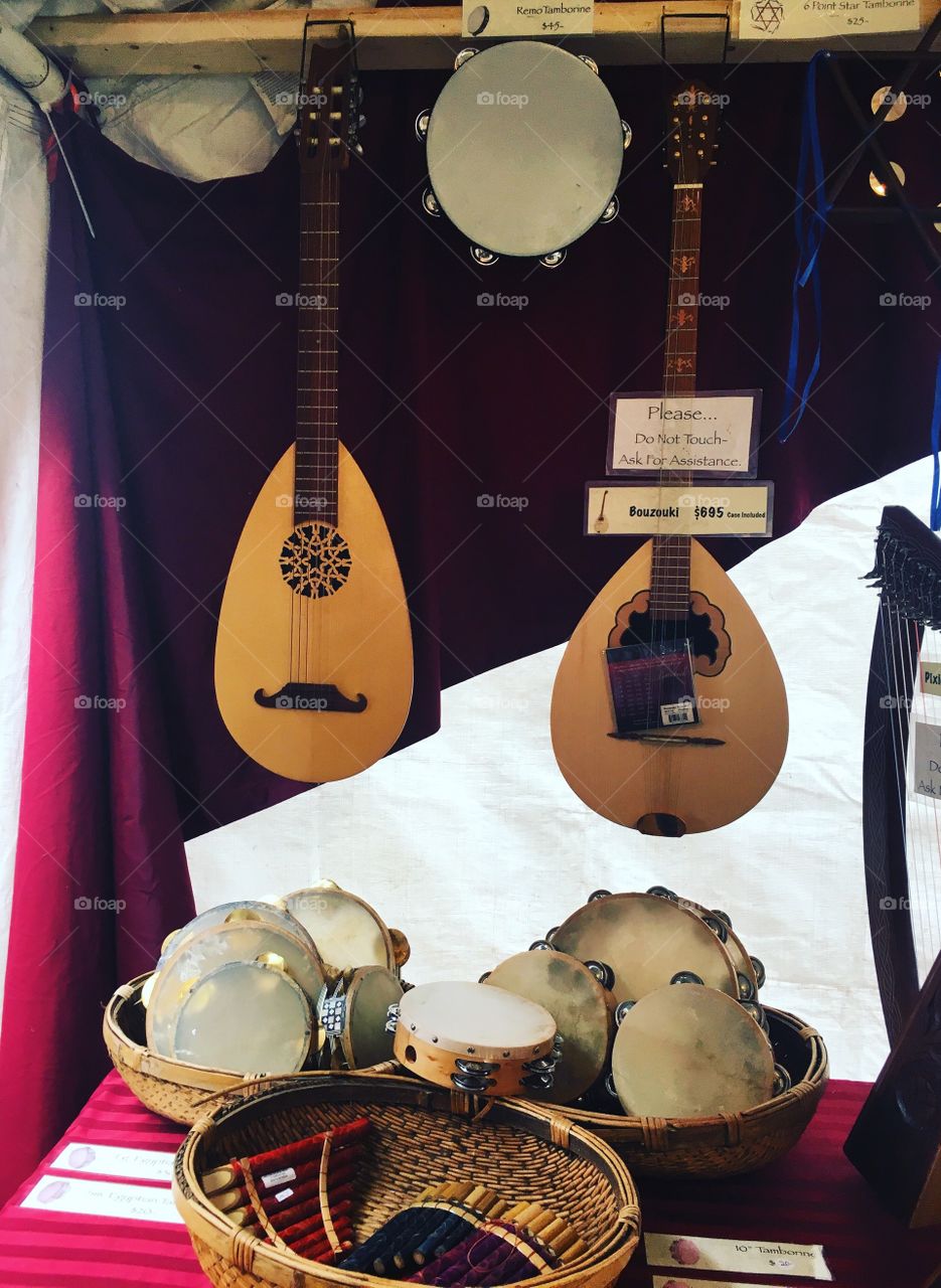 Handcrafted Instruments  at Florida's Renaissance Festival, 2016