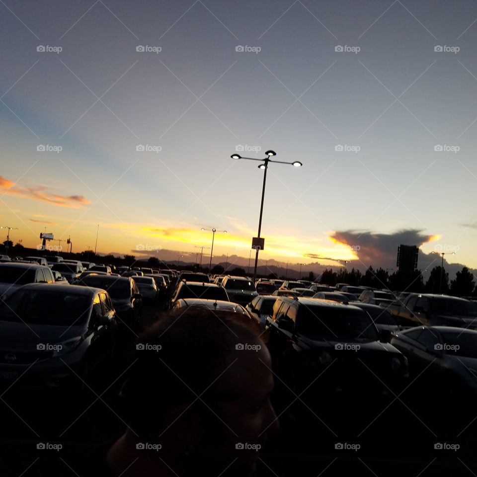 Sunset, Landscape, Vehicle, Beach, Airplane