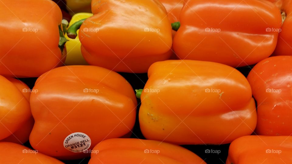 Bell Peppers . Orange Bell Peppers 