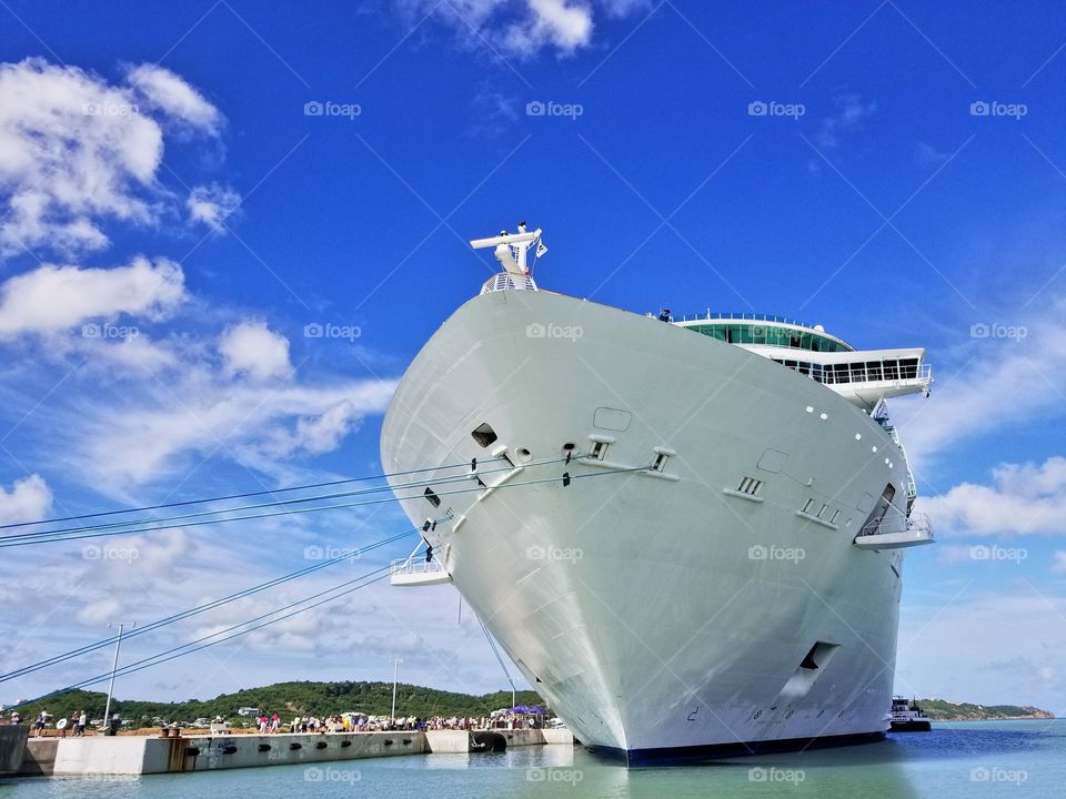 Royal Caribbean Freedom of the seas docked@ St Johns Antiqua