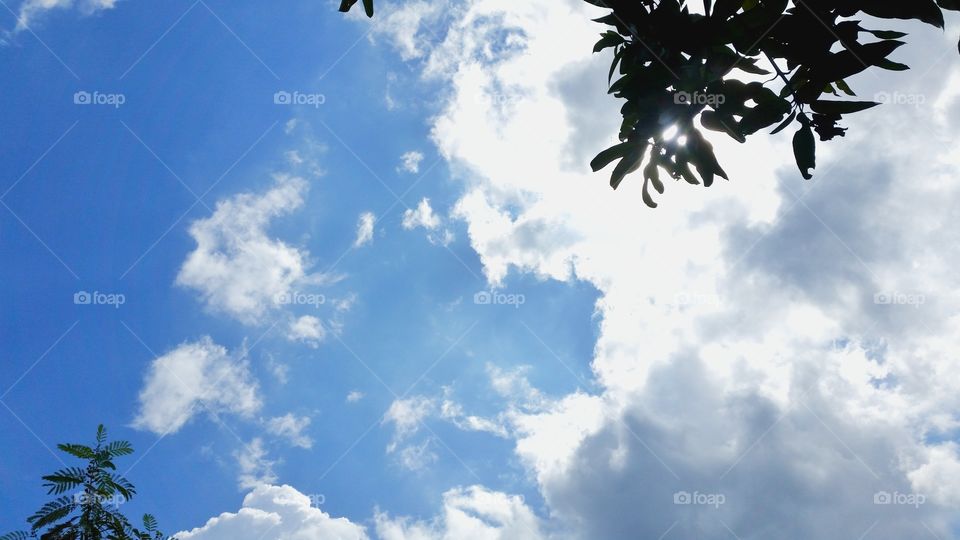 blue sky background