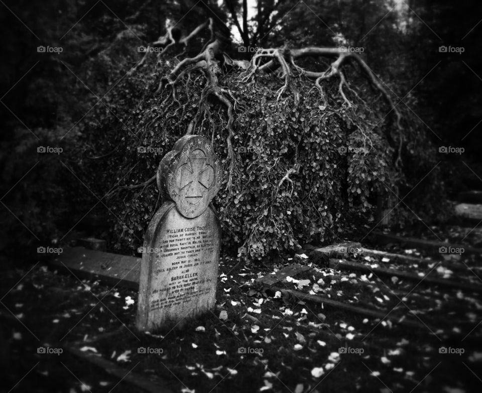 creepy grave