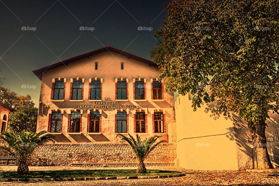 Exterior view of school building